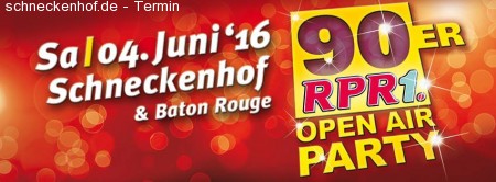 RPR1. 90er Open Air Party@Schneckenhof Werbeplakat